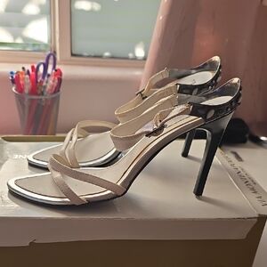 Elegant Cream Strappy Heels